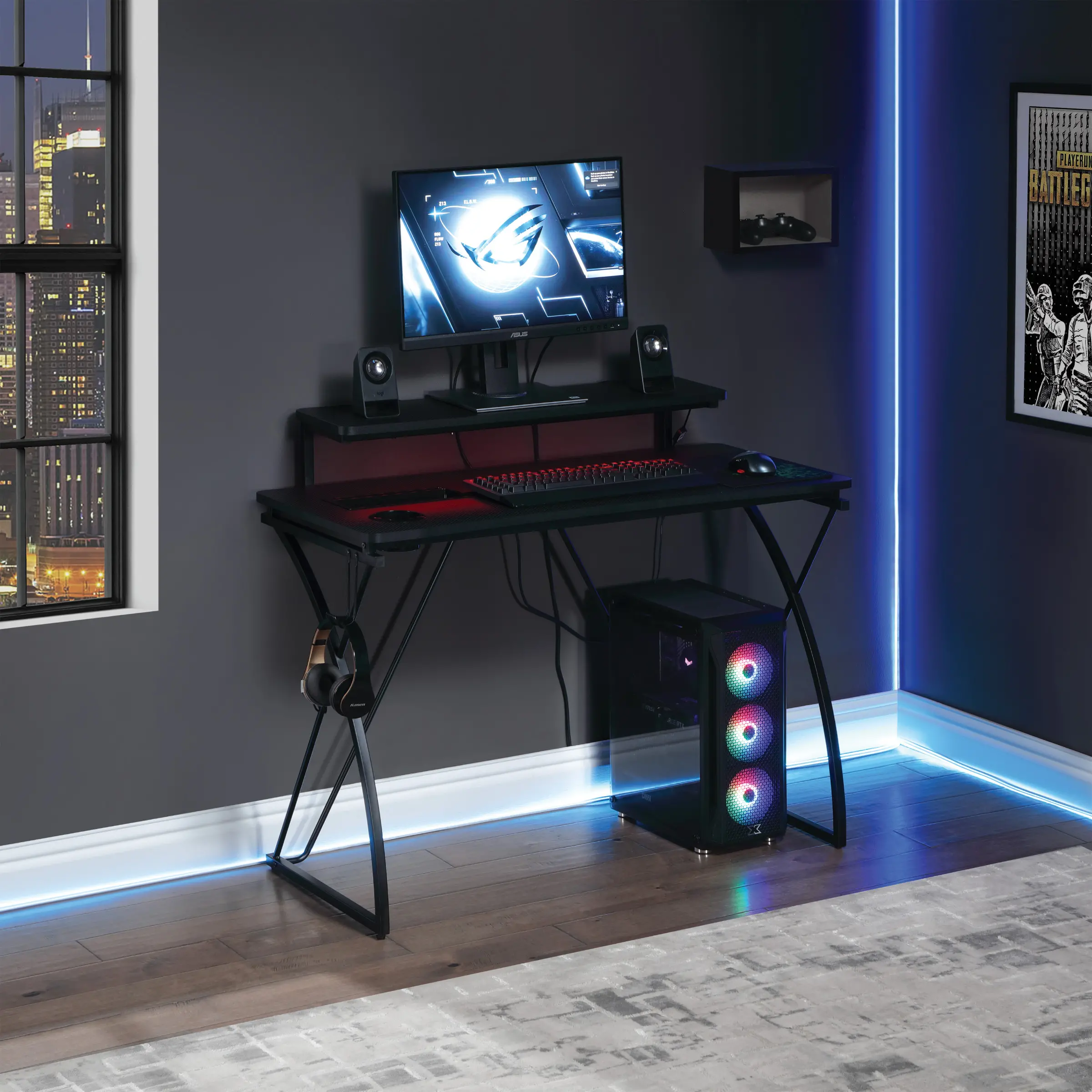 Biome Black Gaming Desk-2
