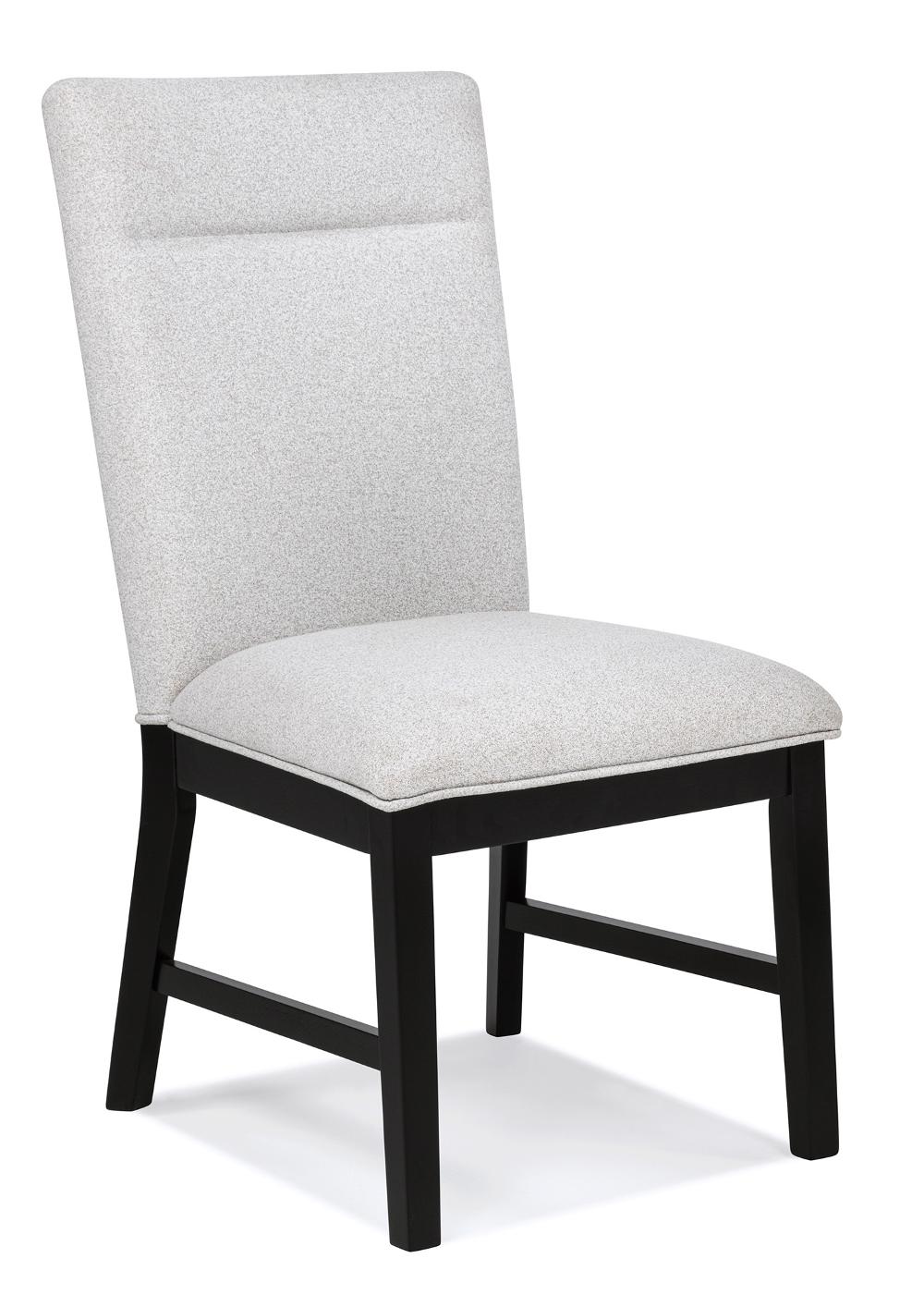 Sebastian Black and Light Gray Upholstered Dining Chair