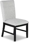 Sebastian Black and Light Gray Upholstered Dining Chair