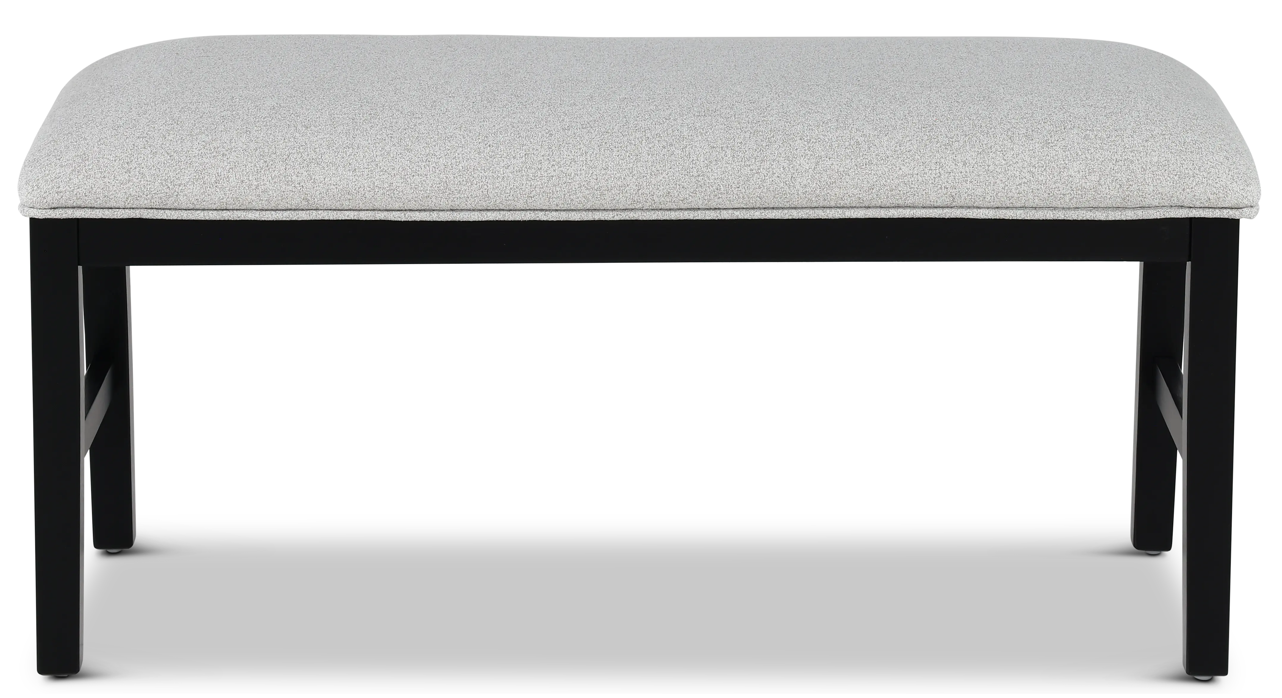 Sebastian Black and Light Gray Upholstered Dining Bench-1