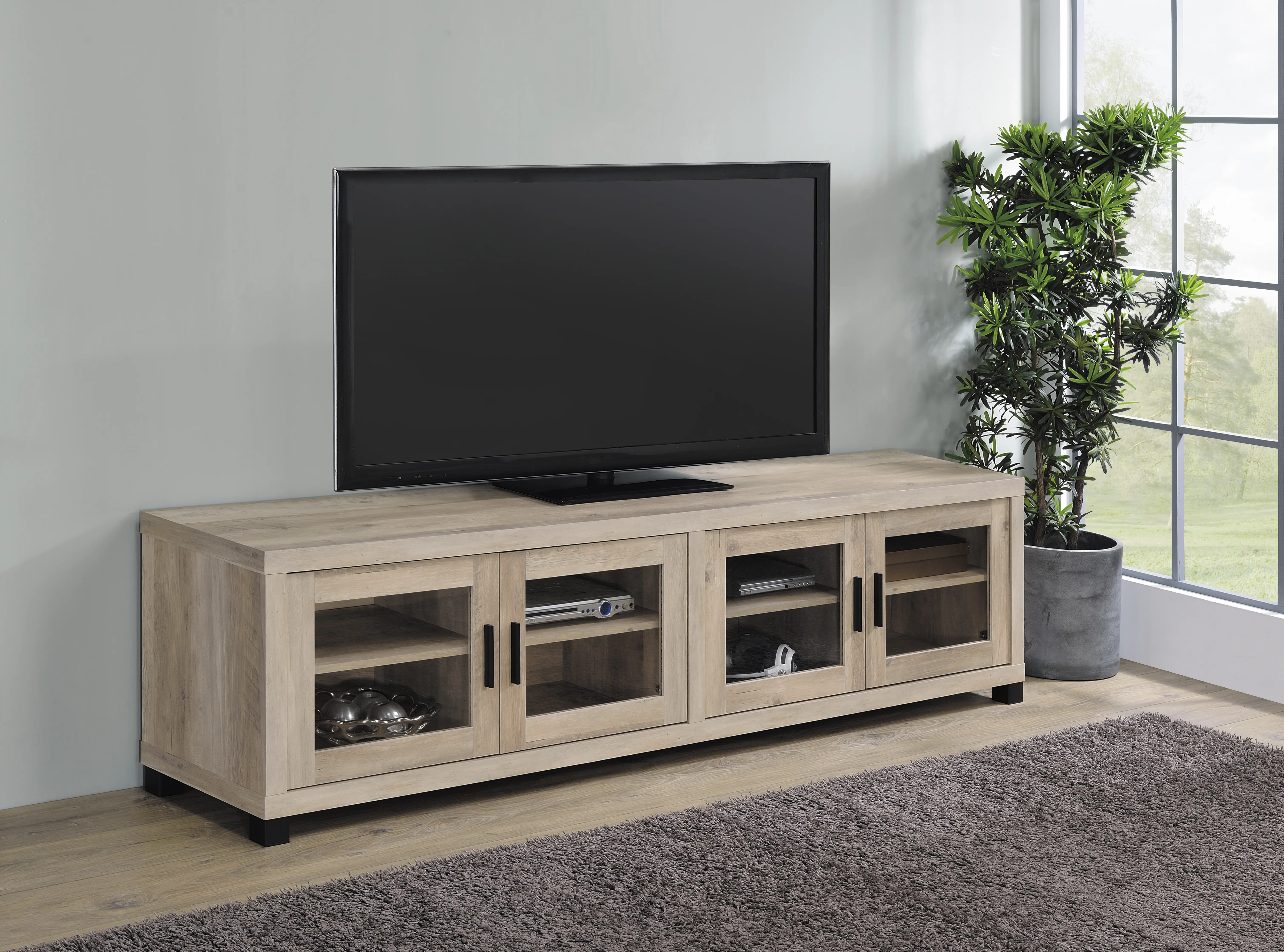 Sachin Light Brown TV Stand-2