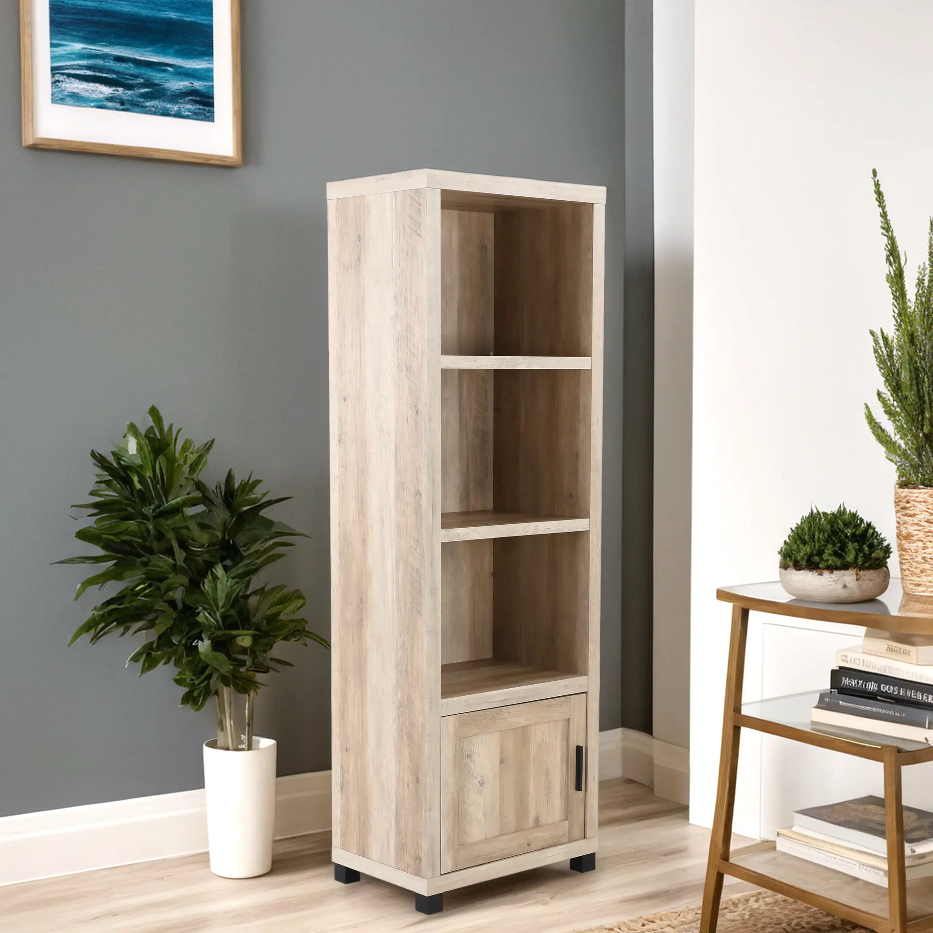 Sachin Light Brown Bookcase-2