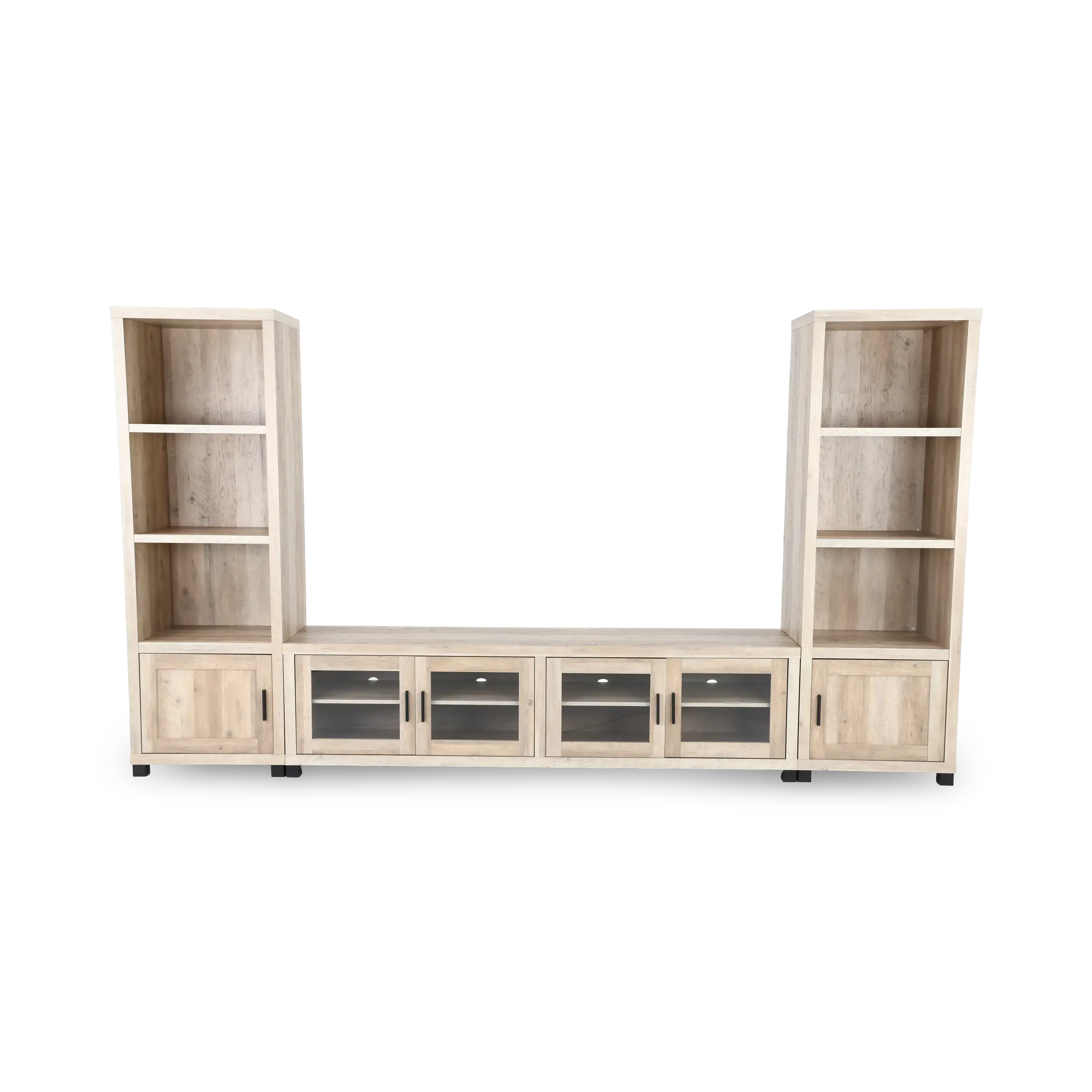 Sachin Light Brown Entertainment Center-1