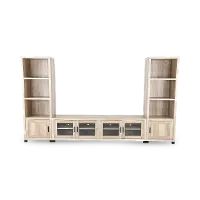 Sachin Light Brown Entertainment Center