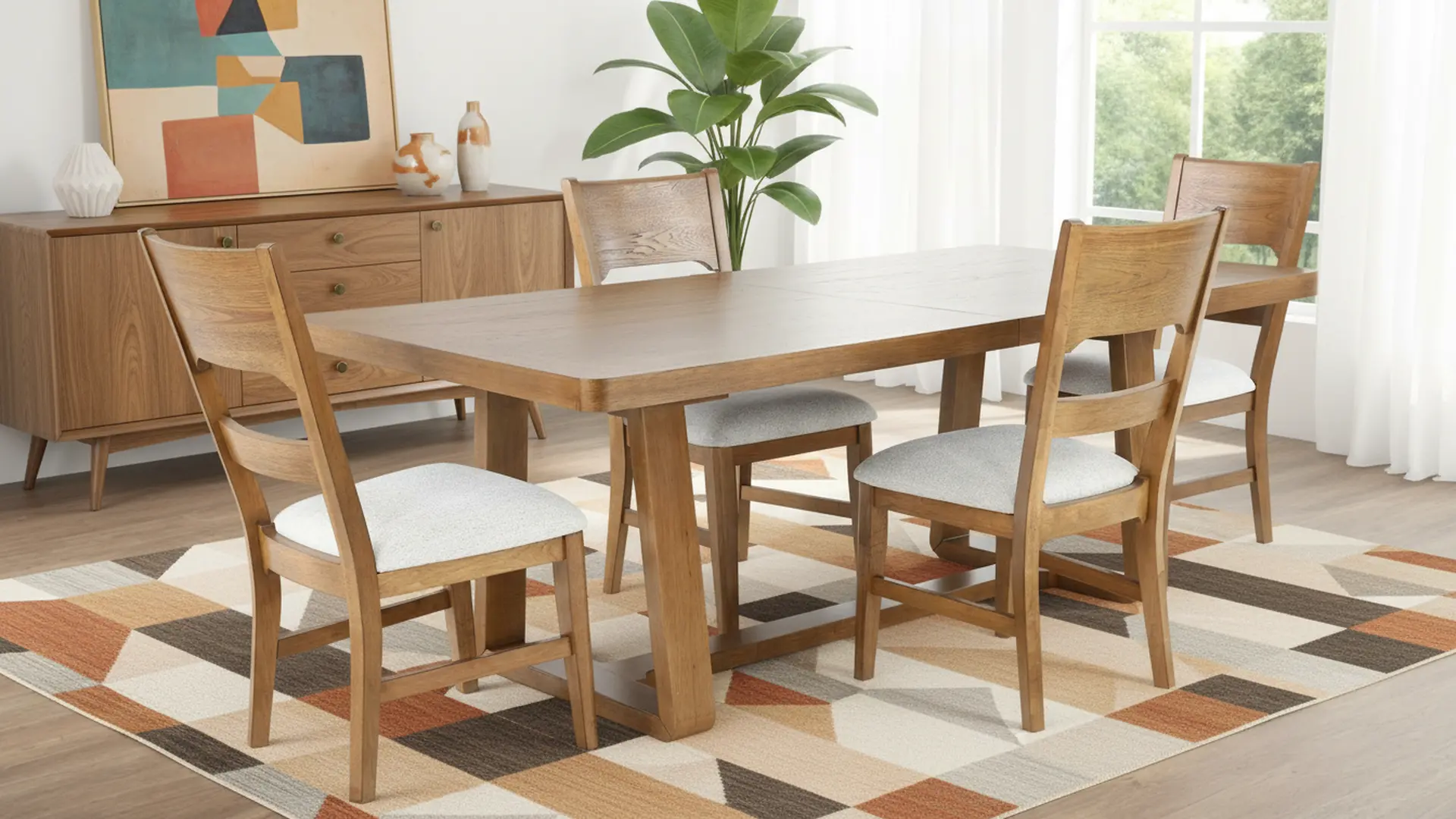 Nanette Brown 5 Piece Dining Set-10
