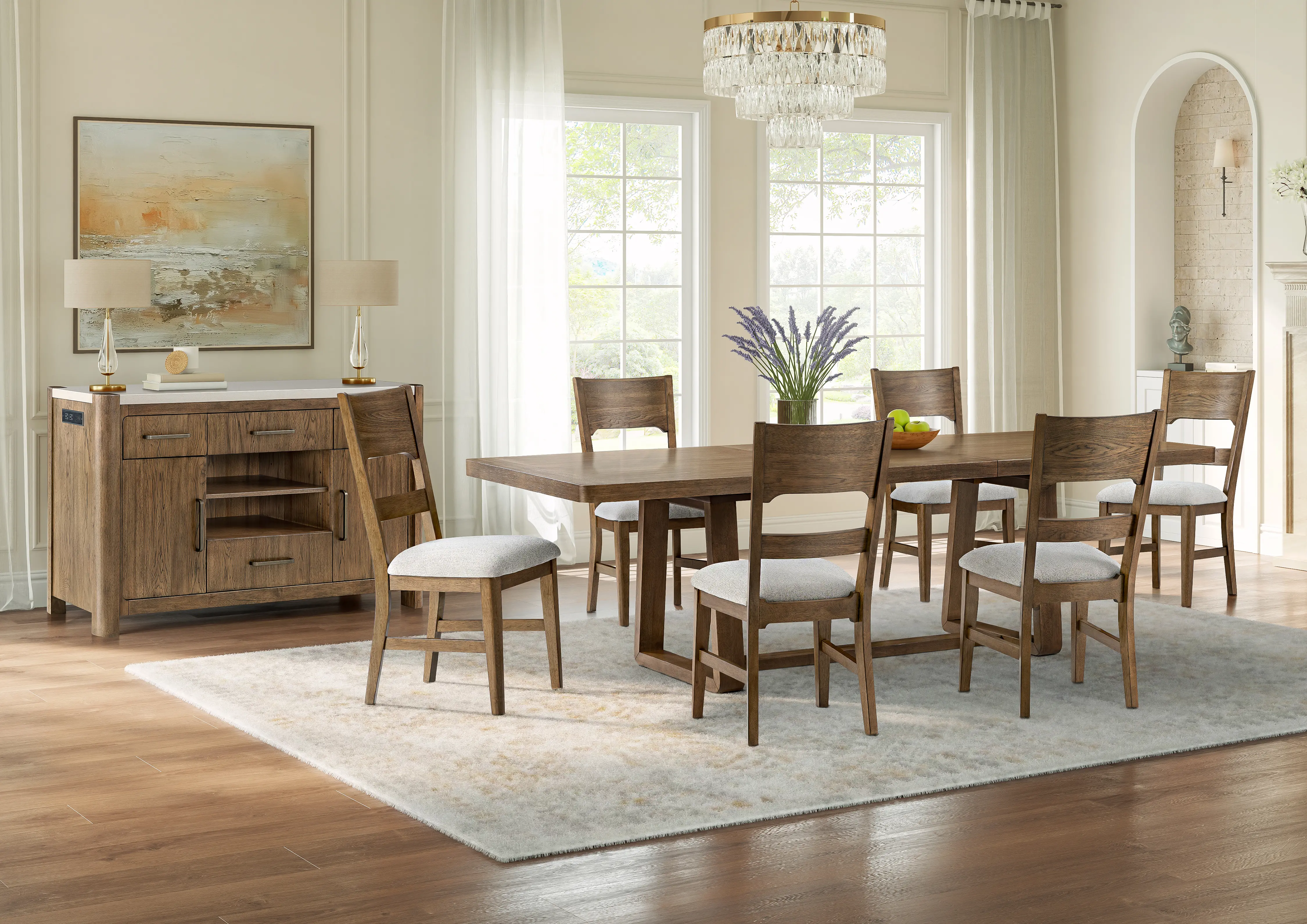 Nanette Brown 5 Piece Dining Set-11