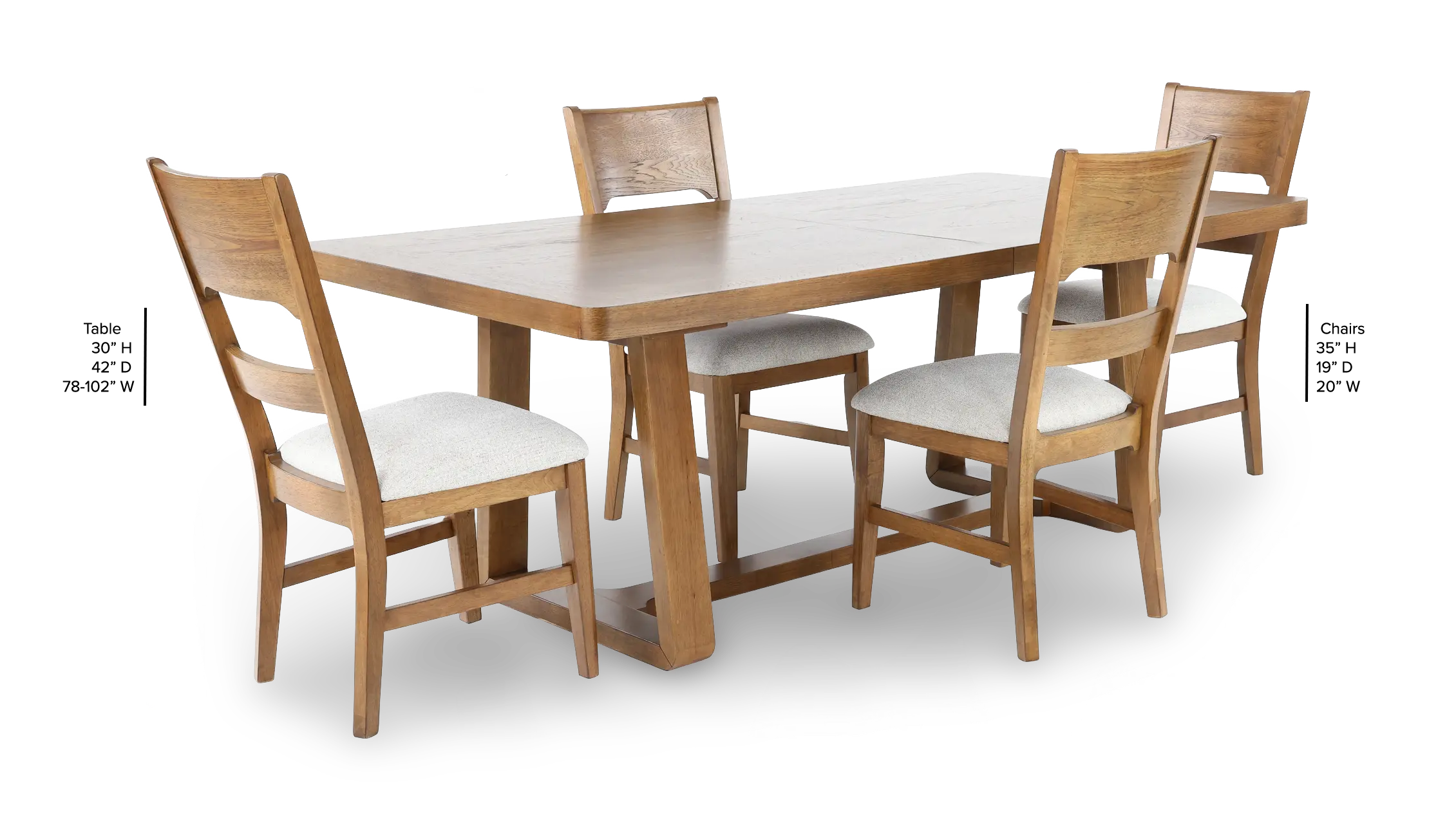 Nanette Brown 5 Piece Dining Set-3