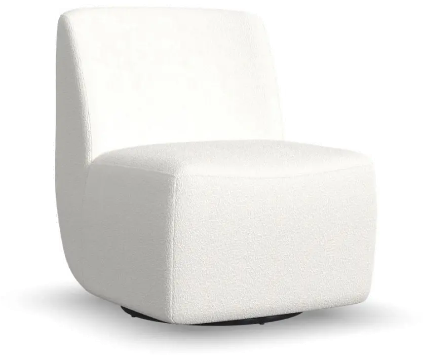2002-1108-H0011 Nico White Boucle Chair and Ottoman-6