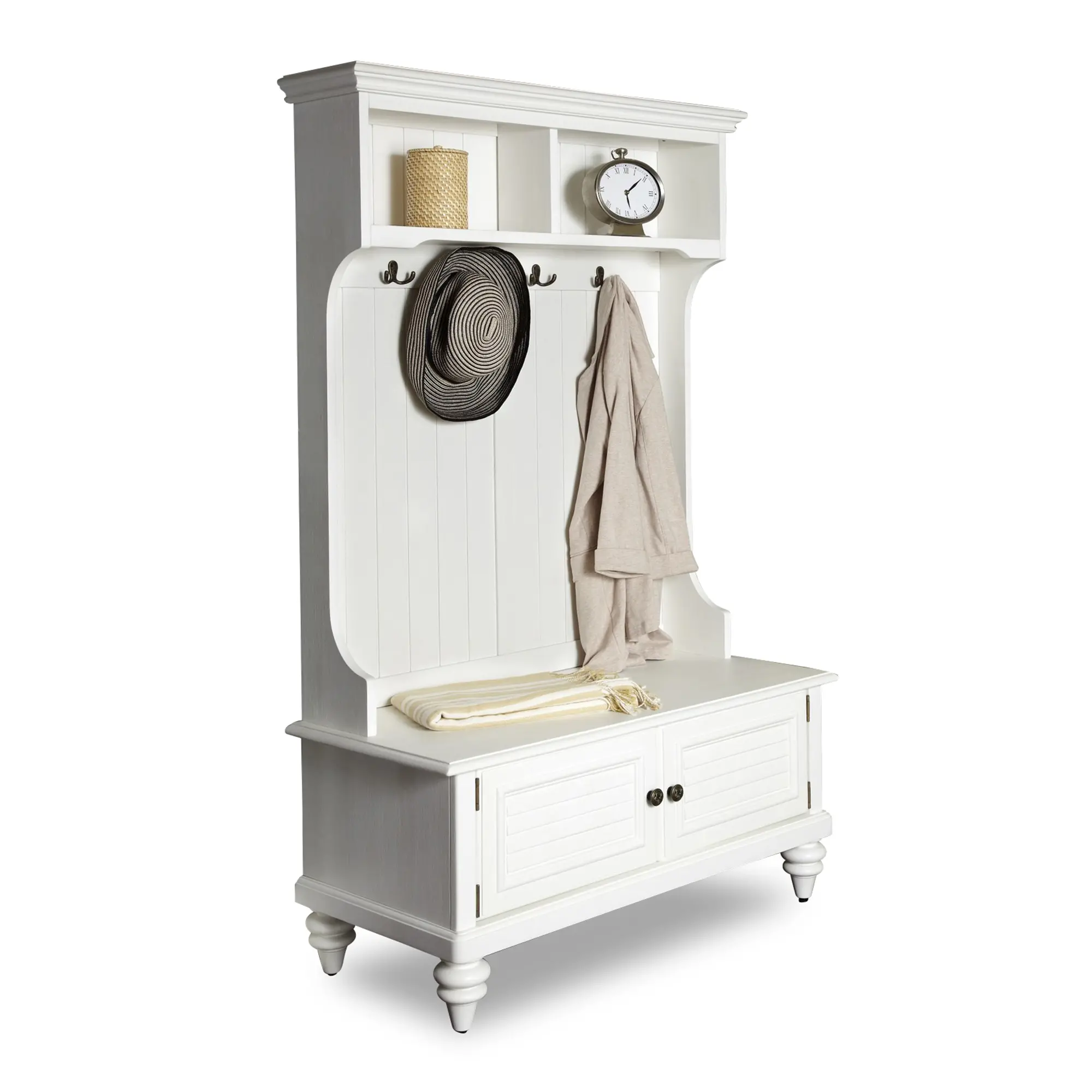 5543-49 Bermuda Off-White Hall Tree-1