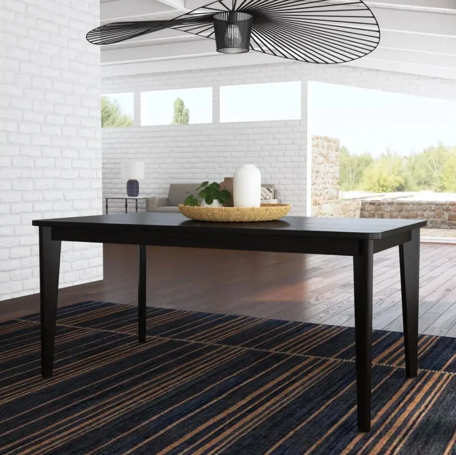 5581-31 Brentwood Black Rectangle Dining Table-3