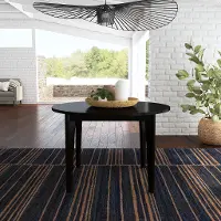 5581-32 Brentwood Black Round Dining Table