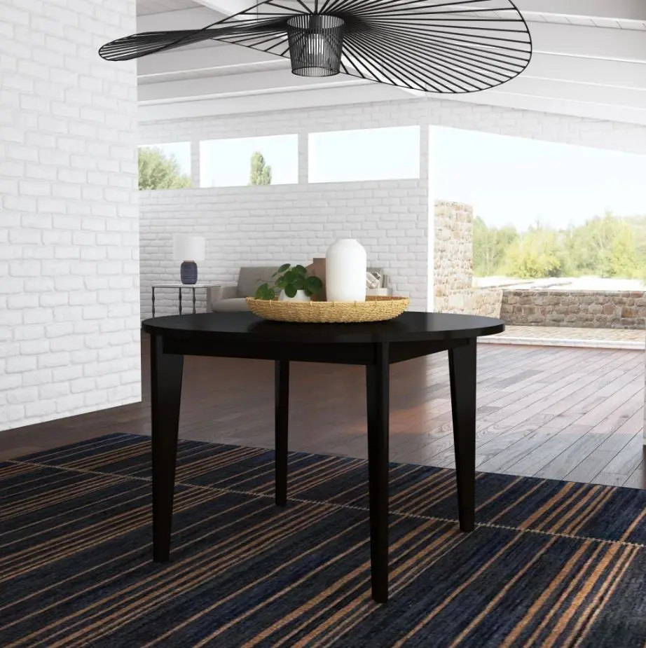 5581-32 Brentwood Black Round Dining Table-3