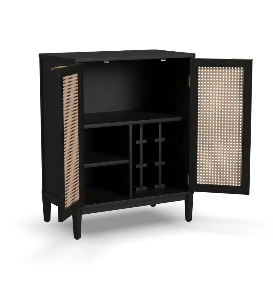 5581-97 Brentwood Black Bar Cabinet-8