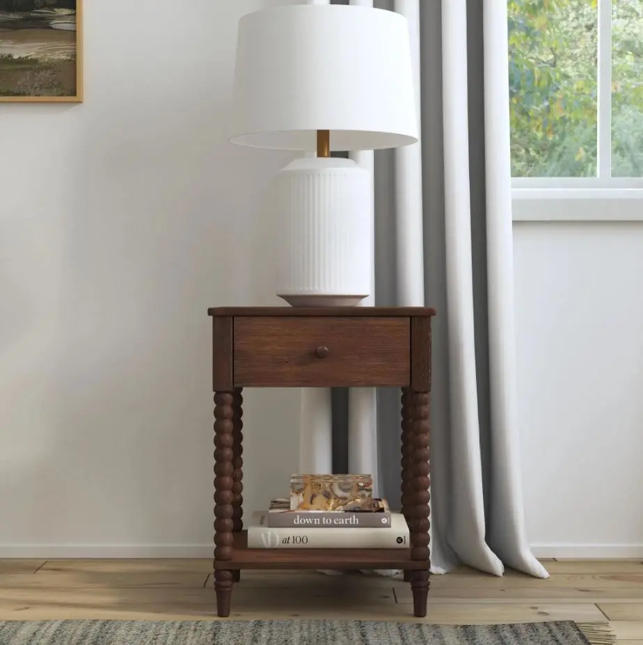 5900-42 Spindle Brown Nightstand-3