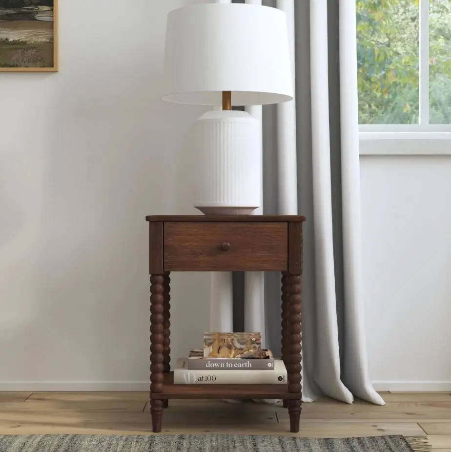 5900-42 Spindle Brown Nightstand-2
