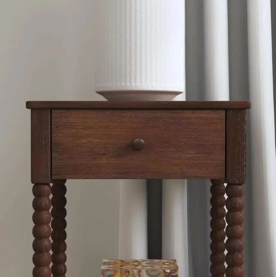5900-42 Spindle Brown Nightstand-3