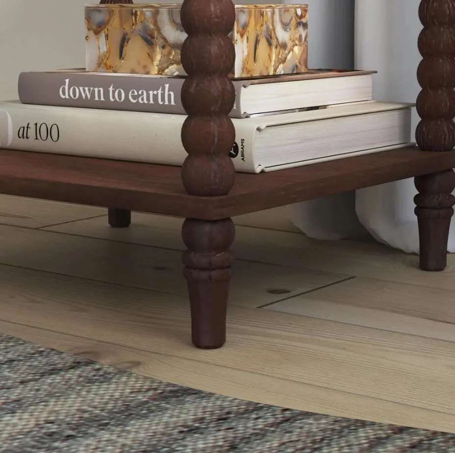 5900-42 Spindle Brown Nightstand-4