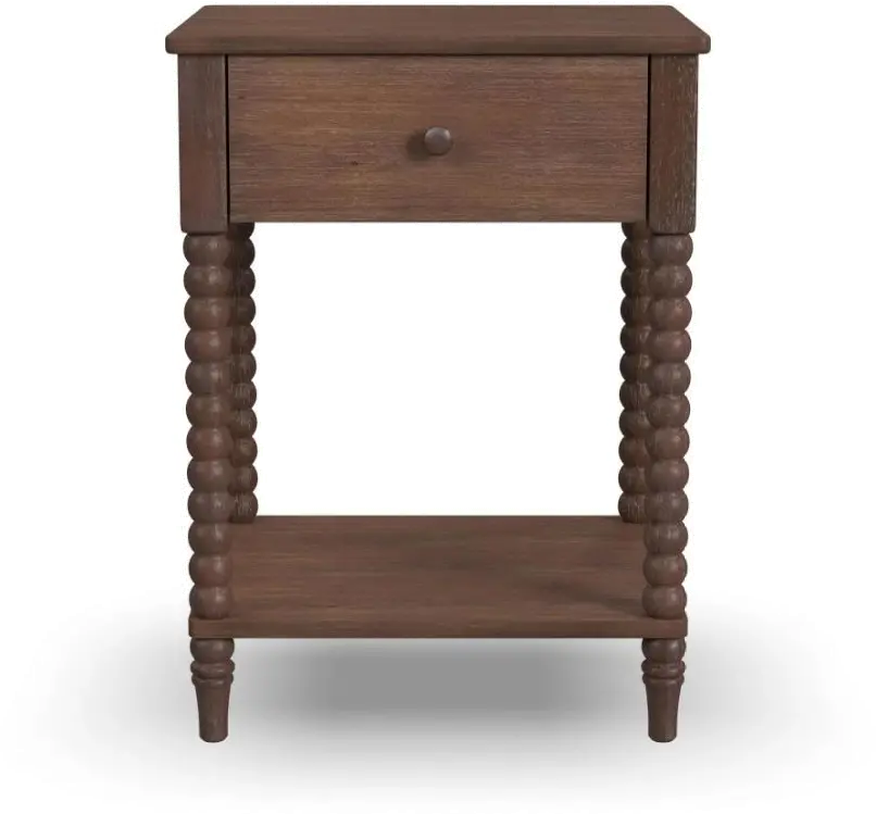 5900-42 Spindle Brown Nightstand-1