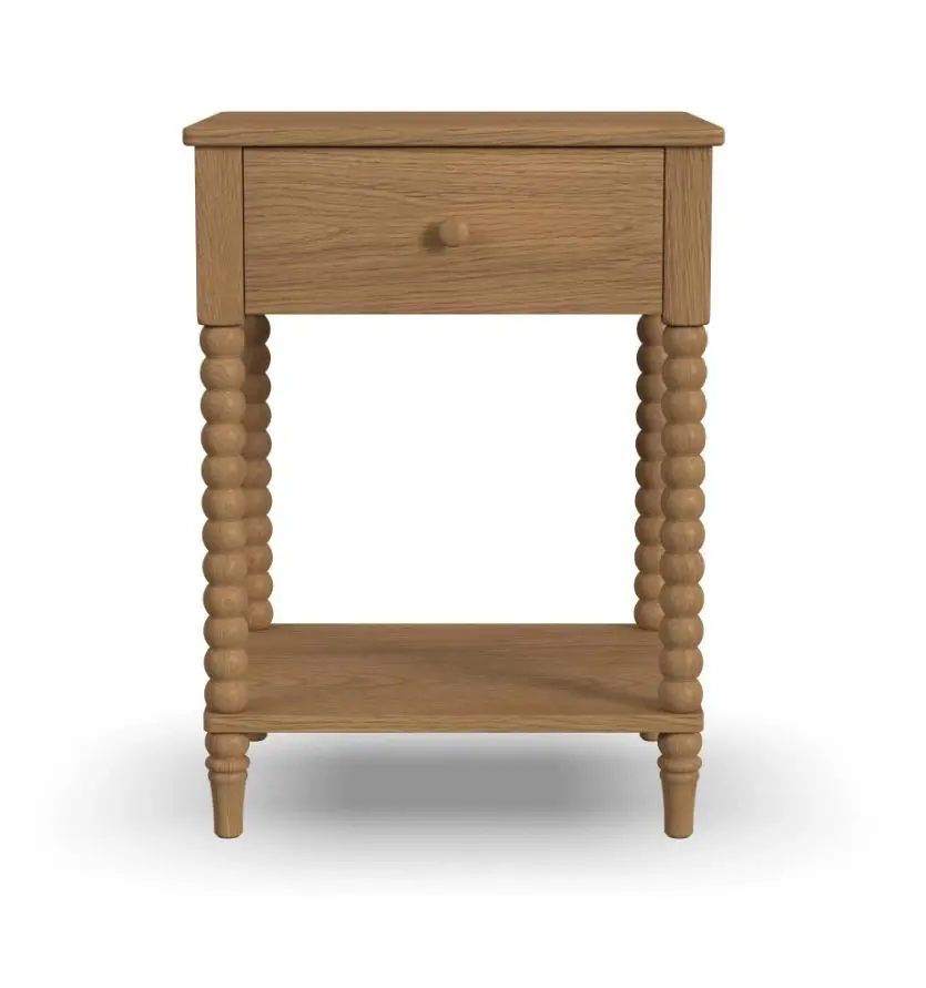 5902-42 Spindle Light Oak Nightstand-5