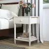 5903-42 Spindle White Nightstand