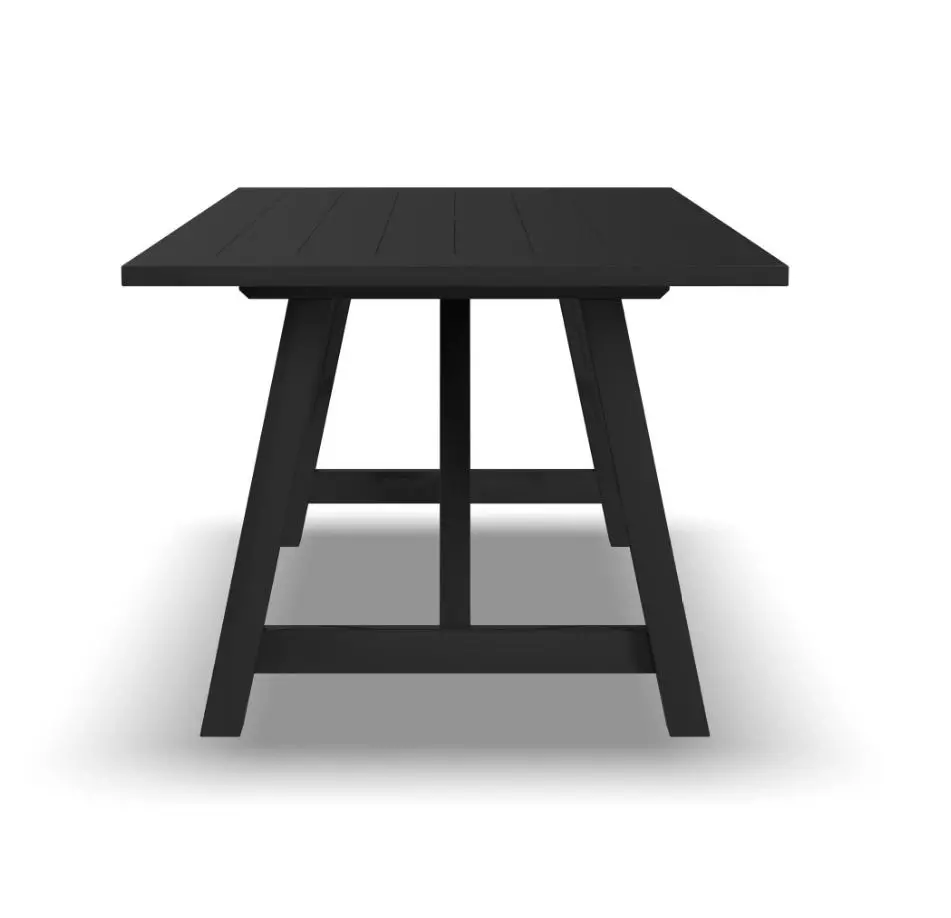 5921-31 Trestle Black Dining Table-5