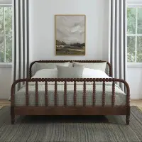 5900-600 Spindle King Mahogany Bed
