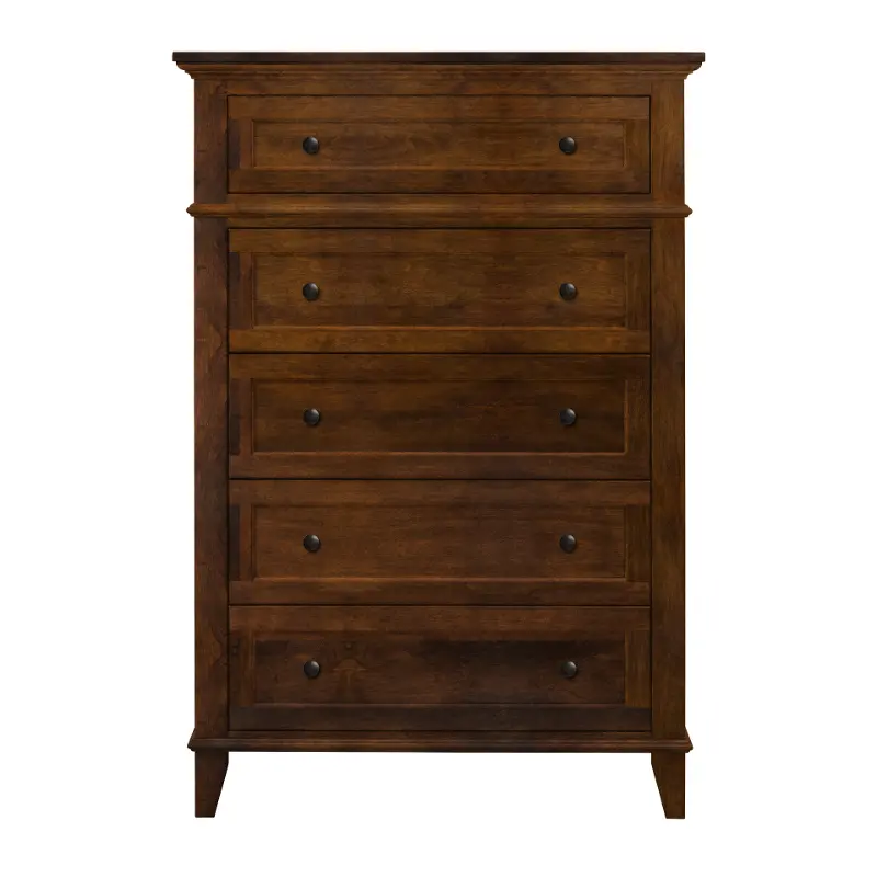 Brentwood Walnut Brown Chest of Drawers