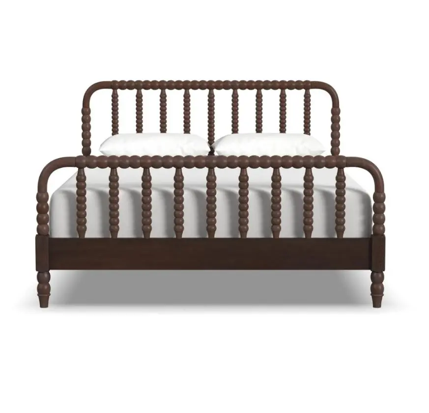 5900-500 Spindle Queen Mahogany Bed-1
