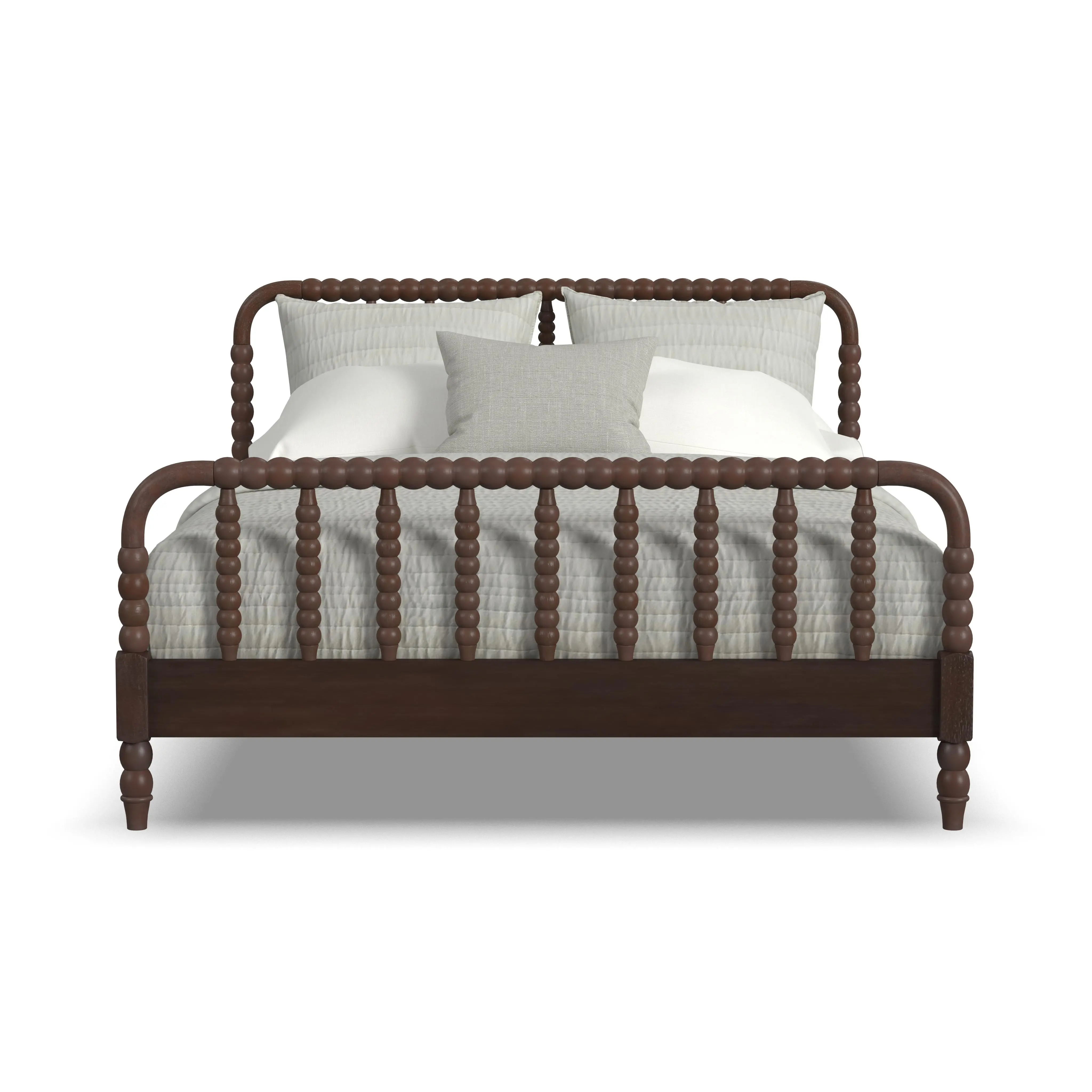 5900-500 Spindle Queen Mahogany Bed-6