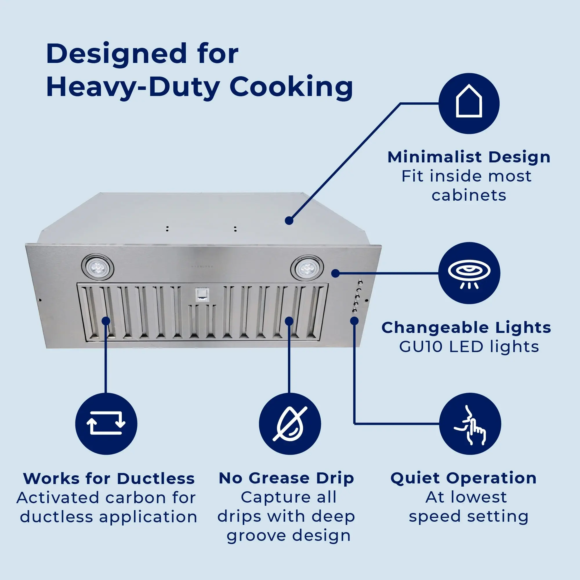 30  Insert Convertible Range Hood with Stainless Steel Filter-4