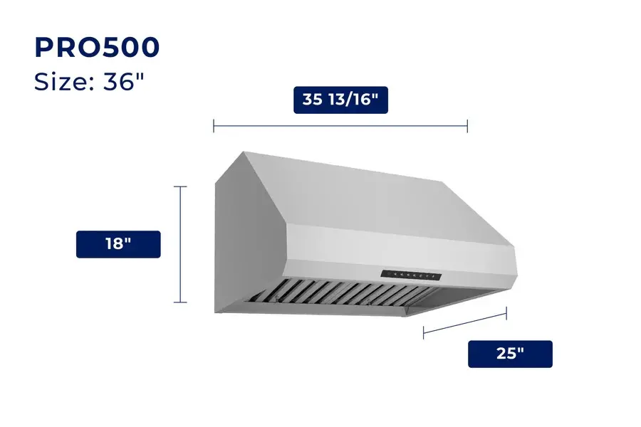 Hauslane | PRO Series | 36  Versatile Range Hood with Smart App Control-8