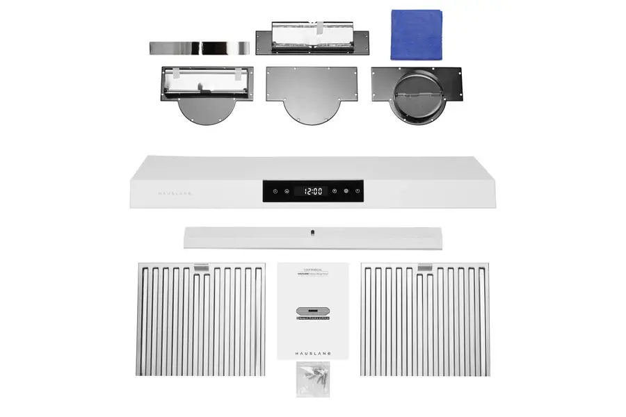 Hauslane | Chef 30  Undercabinet Matte White Range Hood-4