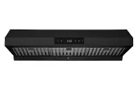 Hauslane | Chef 36  Undercabinet Matte Black Range Hood