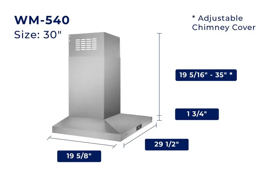 Hauslane | 30” Wall Mount Range Hood-9