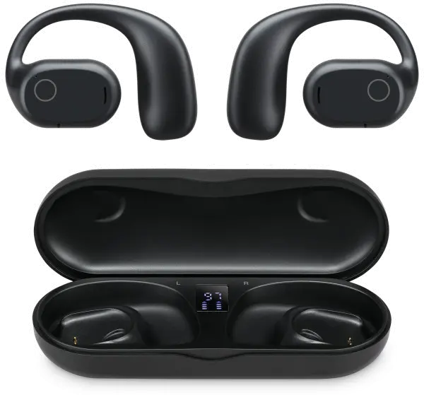 IAEBTO34B iLive Black Wireless Open Ear Earbuds-4
