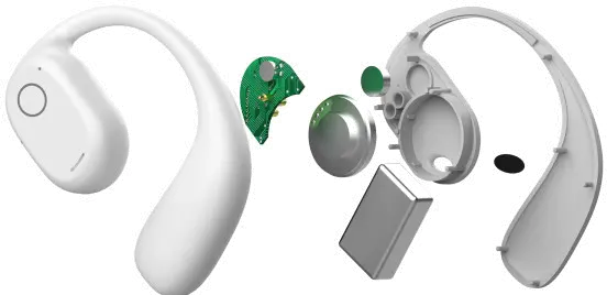 IAEBTO34W iLive White Wireless Open Ear Earbuds-4