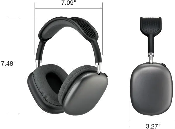 IAHB54G iLive Black Wireless Over-Ear Headphones-3