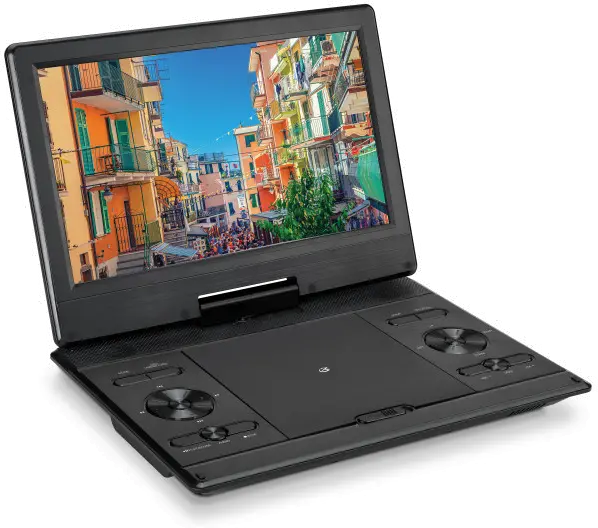 PDB1214BDLB GPX 12-inch Portable DVD Player with Bluetooth and Headphones-1