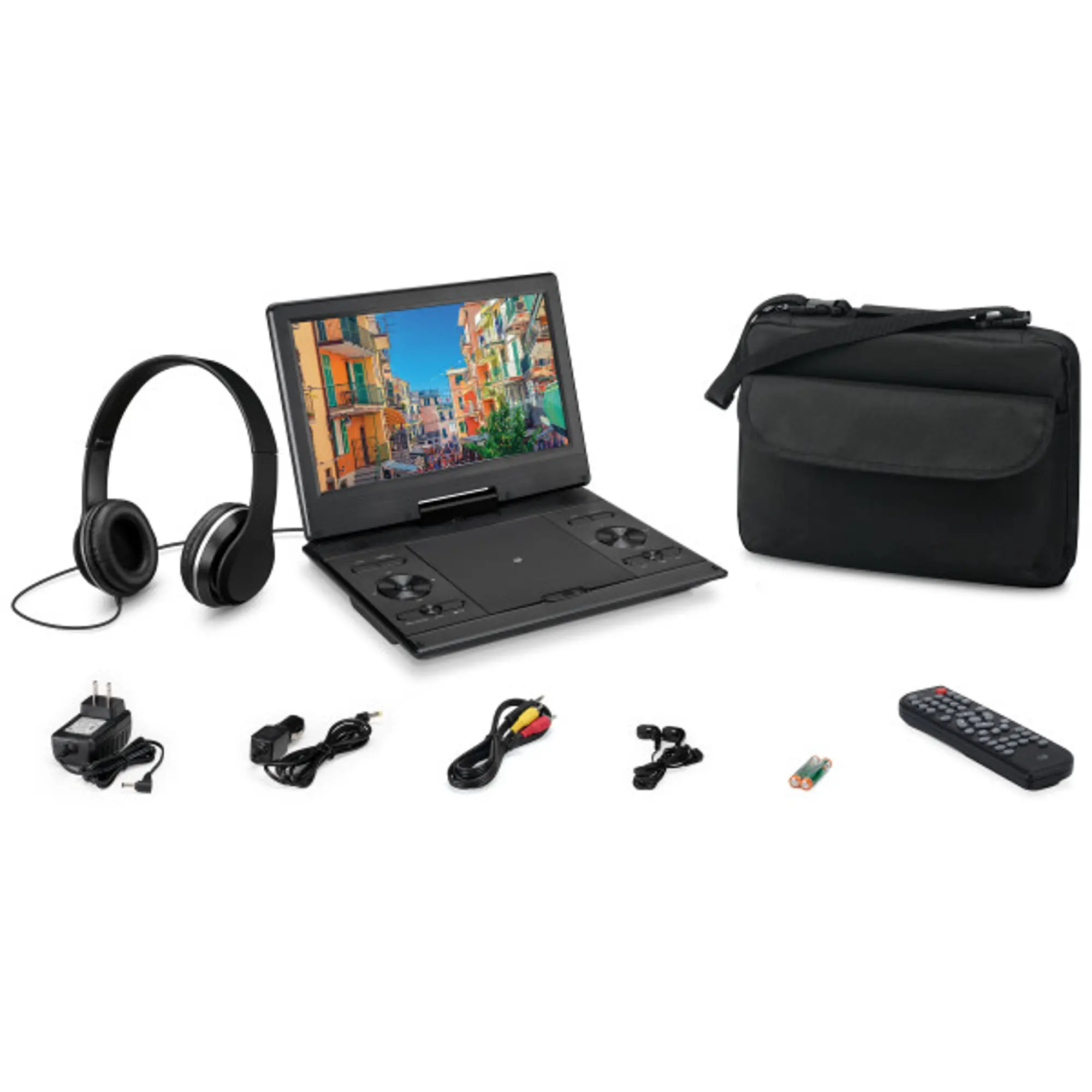 GPX 12-inch Portable DVD Player with Bluetooth and Headphones | RC