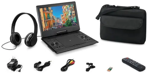 GPX 12-inch Portable DVD Player with Bluetooth and