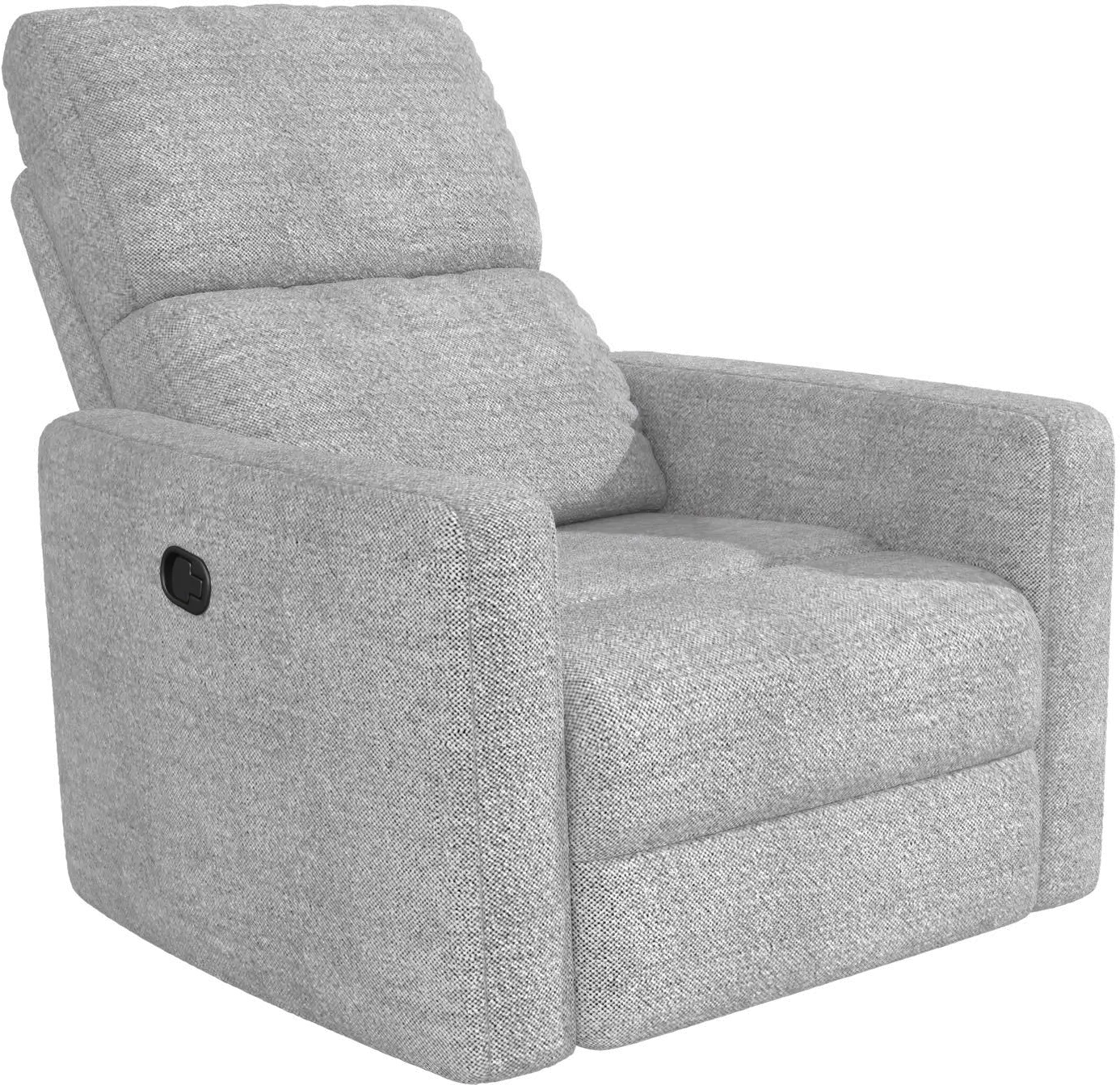 Lukas Gray Boucle Swivel Recliner-4
