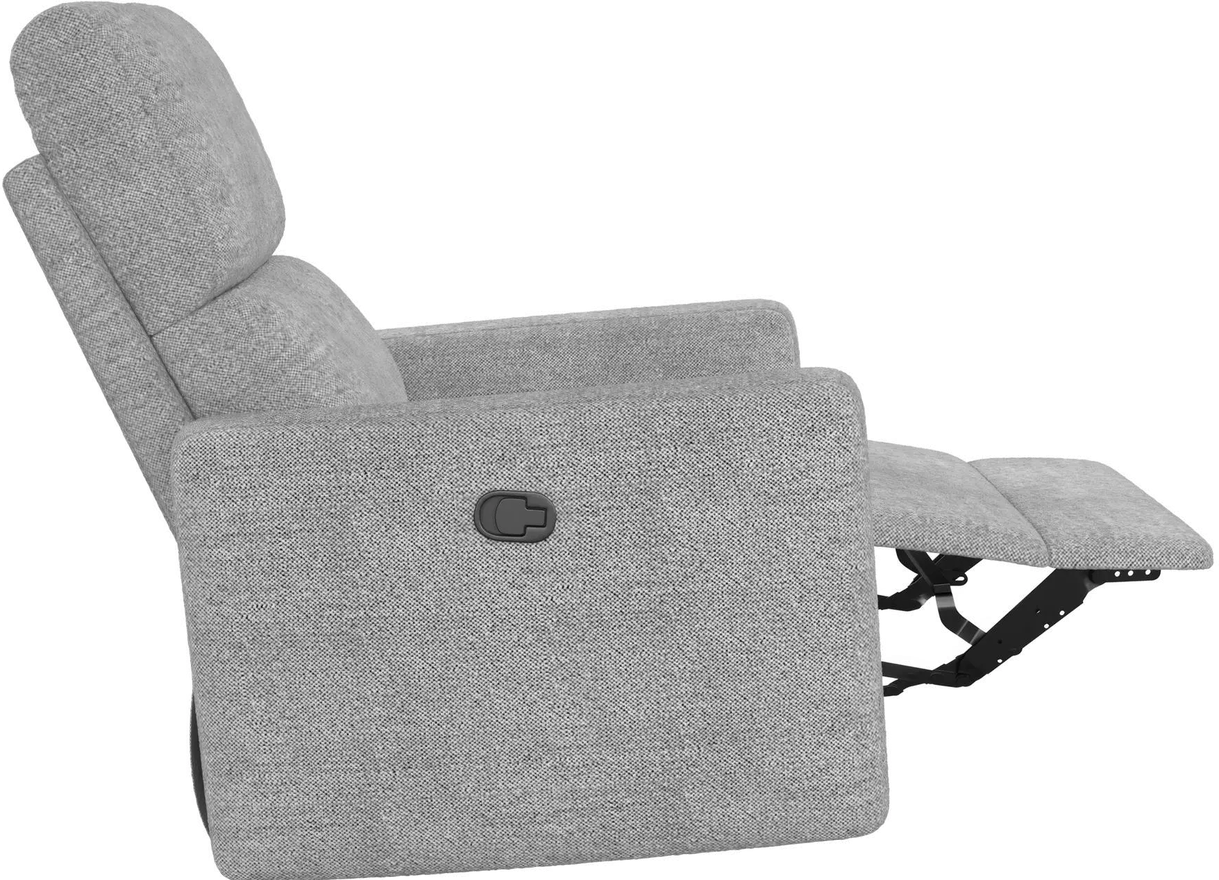 Lukas Gray Boucle Swivel Recliner-6
