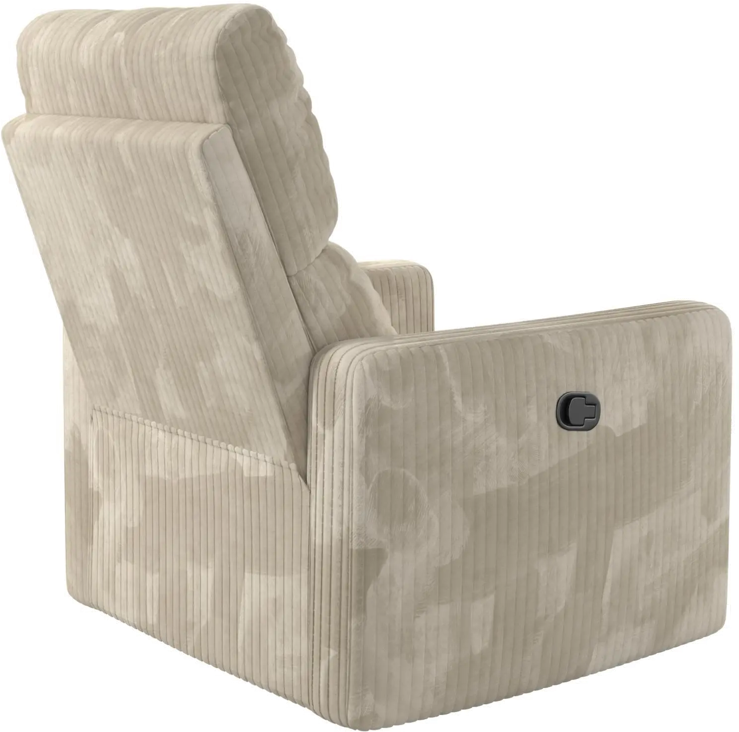 Lukas Cream Corduroy Swivel Recliner-8