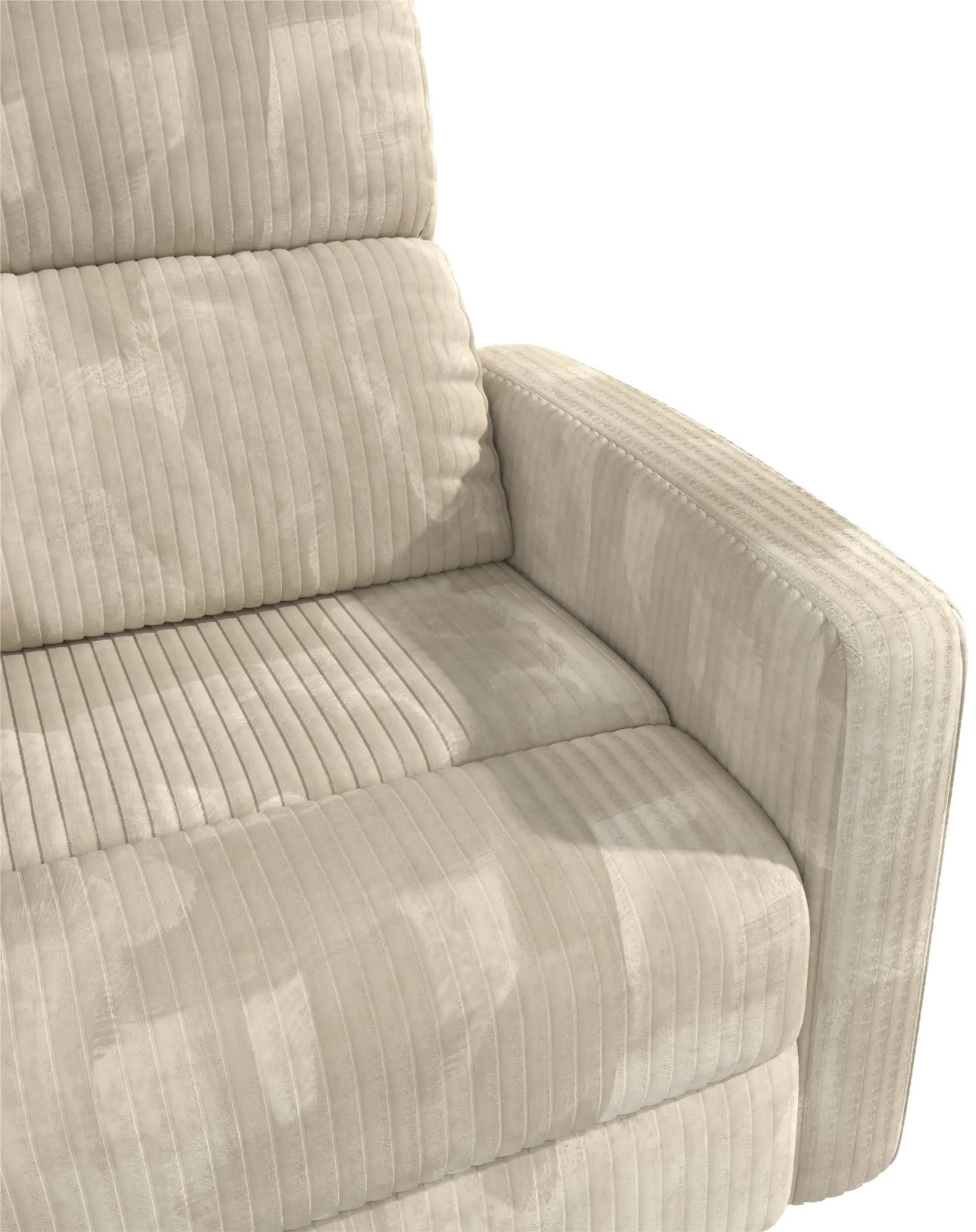 Lukas Cream Corduroy Swivel Recliner-11