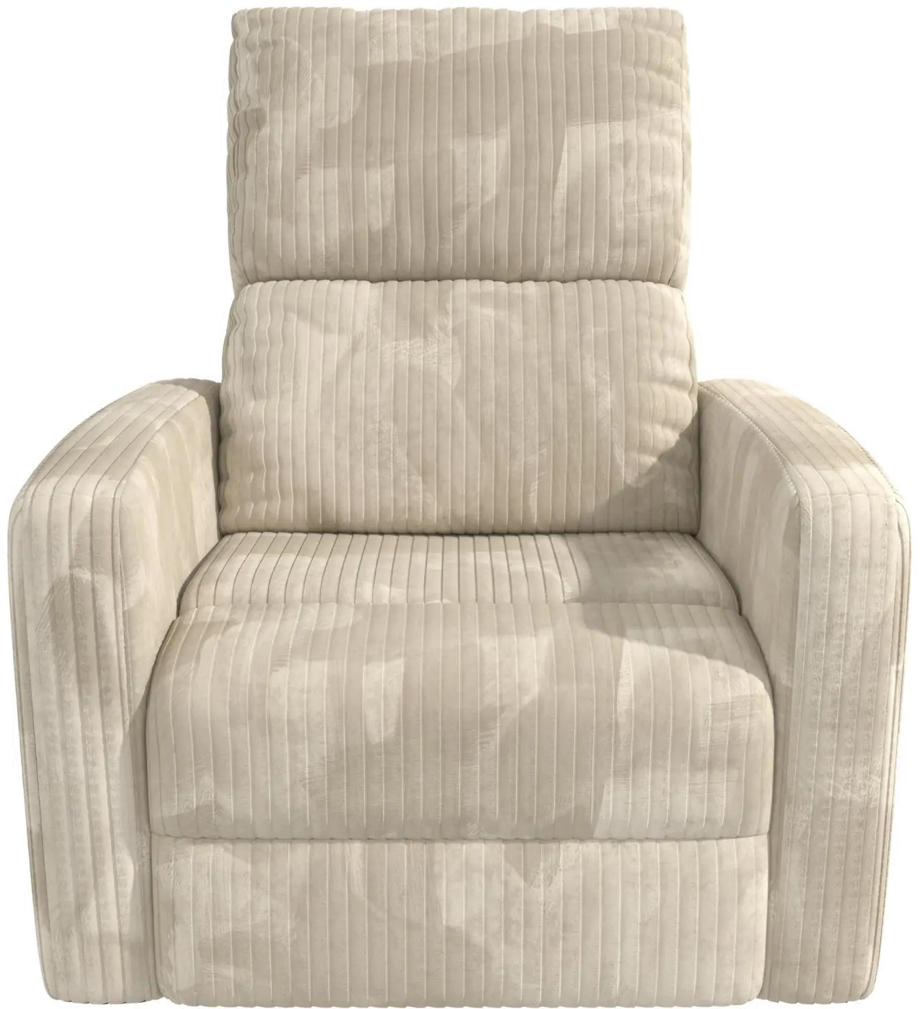 Lukas Cream Corduroy Swivel Recliner-1
