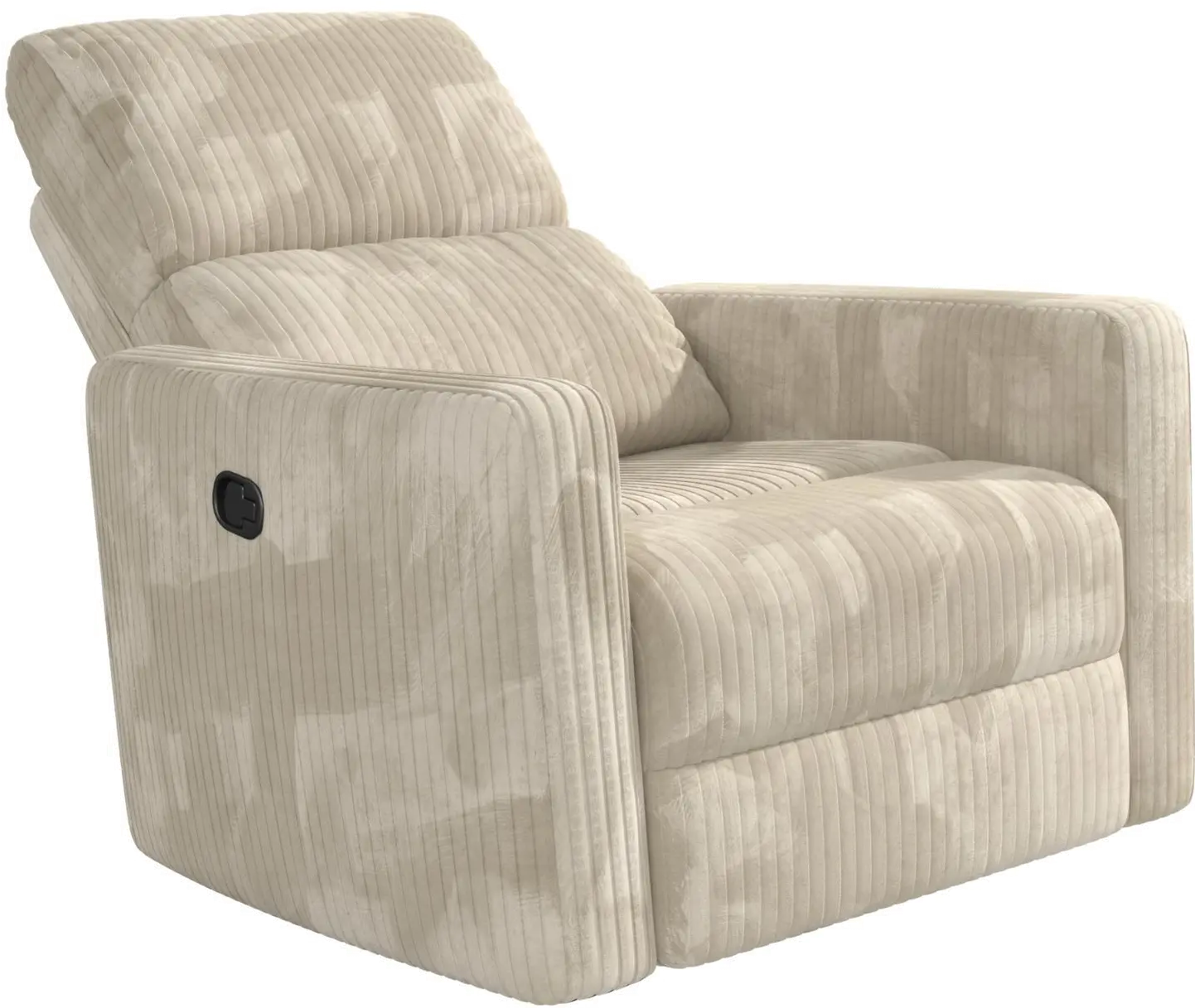 Lukas Cream Corduroy Swivel Recliner-4
