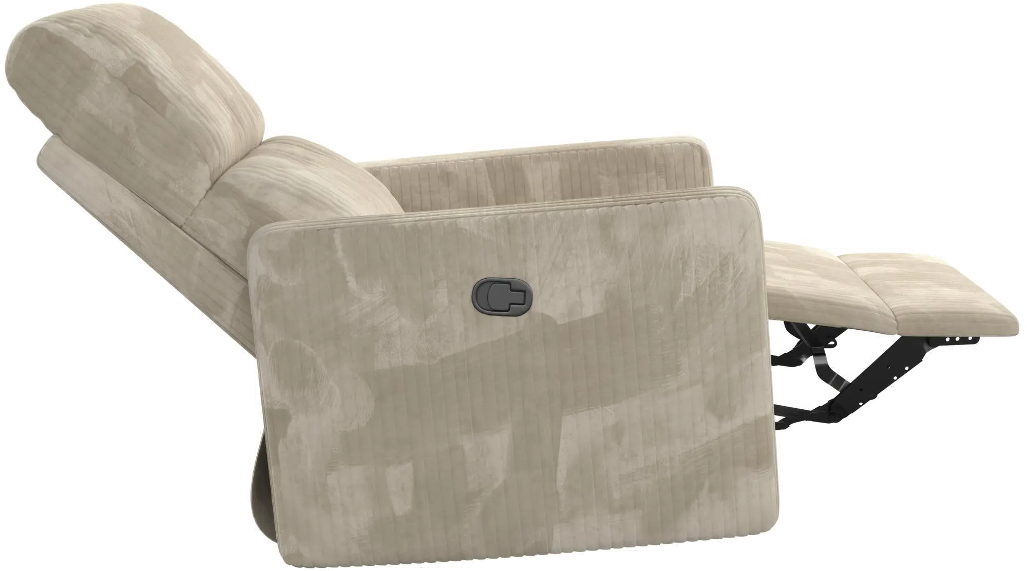 Lukas Cream Corduroy Swivel Recliner-7