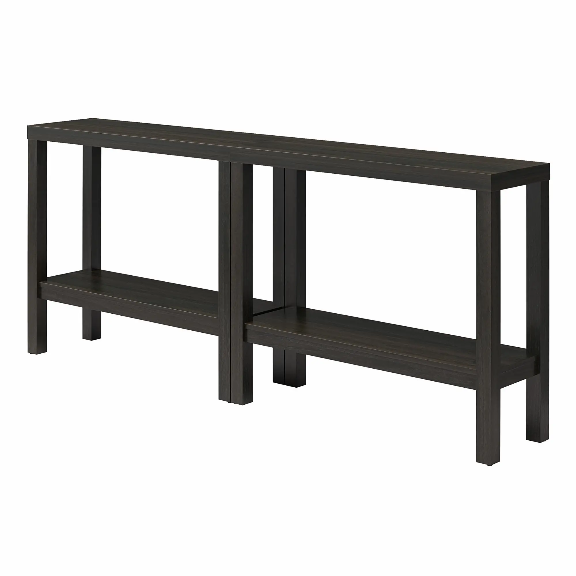 Parsons Brown Sofa Table, Set of Two-4