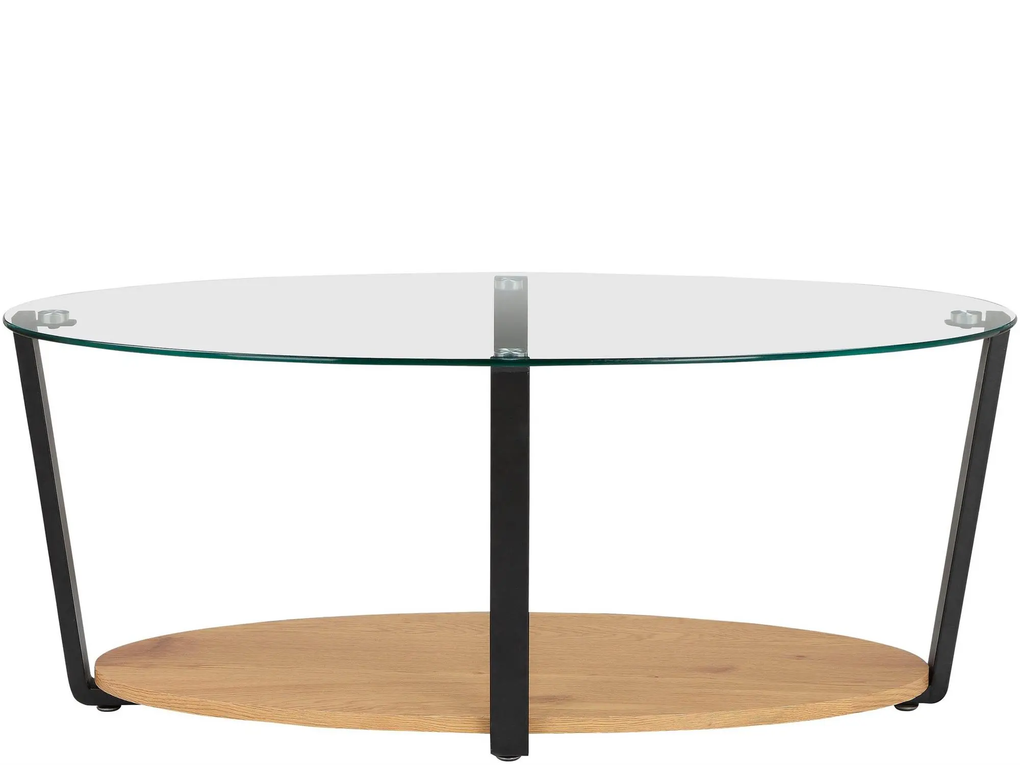 Nessa Oak and Glass Coffee Table-1
