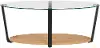 Nessa Oak and Glass Coffee Table